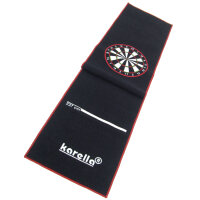 Karella Dartmatte Premium Velour 290x60cm Schwarz-Rot