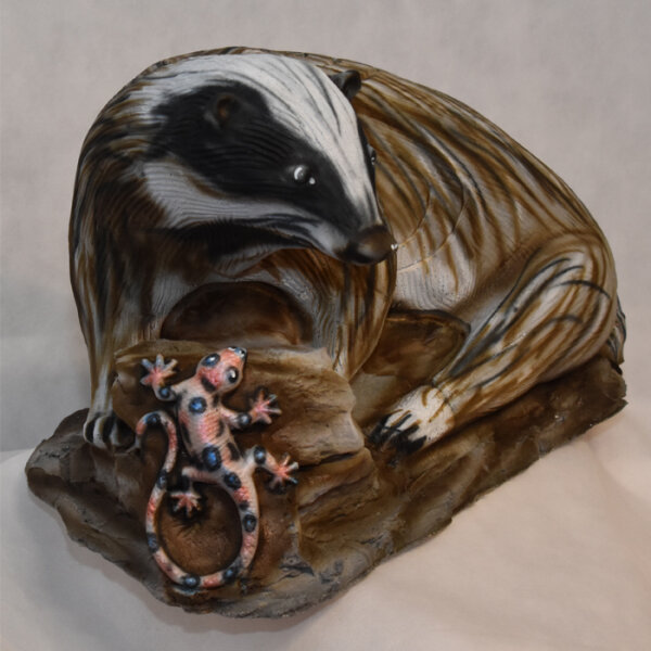 3D-Inform 3D-Ziel Dachs mit Gecko
