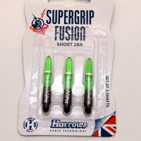 Harrows Dartshaft Supergrip Fusion Short Black-Green