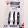 Harrows Dartshaft Supergrip Spin Short Black-Silver
