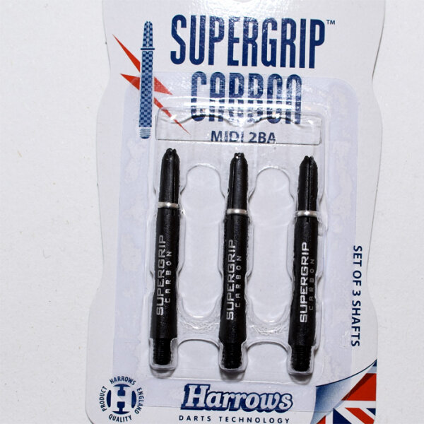 Harrows Dartshaft Supergrip Carbon Midi 3er Pack