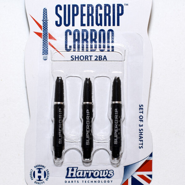 Harrows Dartshaft Supergrip Carbon Short 3er Pack