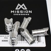 Mission, Aluminium-Nocke für Armbrust Bolzen 6er Pack