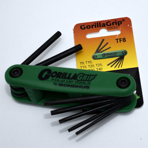 GorillaGrip Klapphalter Torx 8-teilig TF8