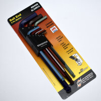 Winkelschlüsselset Metrisch mit Kugelkopf und farbig...