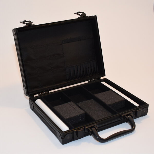 Dartkoffer Luxus Black aus Aluminium für 2 mal 3 Pfeile