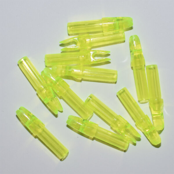 Cross-X, Pfeilnocke für Ø 6,2 mm - Short - Fluo Yellow 6er Pack
