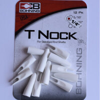 Bohning, Pfeilnocke "T" - 1/4 Zoll - White -...