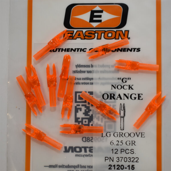 Easton, Pfeilnocke "G" - Large - Orange 12er Pack