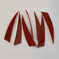 Gateway, Naturfedern Solid Color  4 Zoll RW shield - Red